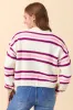 Lannie Plum and Pink Striped Cardigan SALE sold by Pink Lily