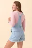 Tessa Light Wash Denim Overalls sold by Pink Lily
