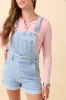 Tessa Light Wash Denim Overalls sold by Pink Lily