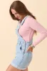 Tessa Light Wash Denim Overalls sold by Pink Lily
