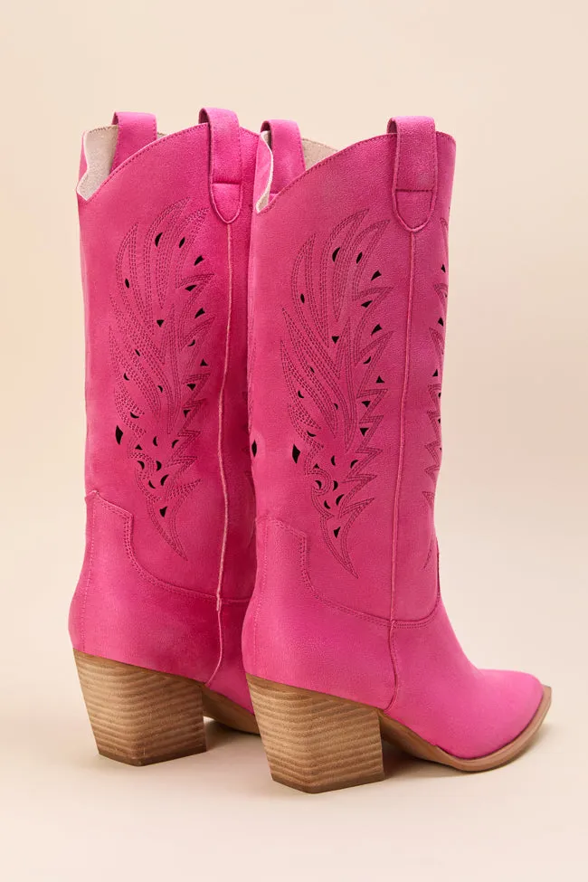 The Perfect Pink Cutout Cowboy Boots Just Classically Cassidy X Pink Lily sold by Pink Lily product image thumbnail 4