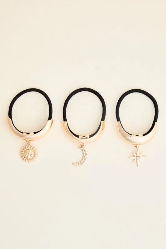 The Nova Celestial Cuff Hair Tie Set Just Classically Cassidy X Pink Lily sold by Pink Lily