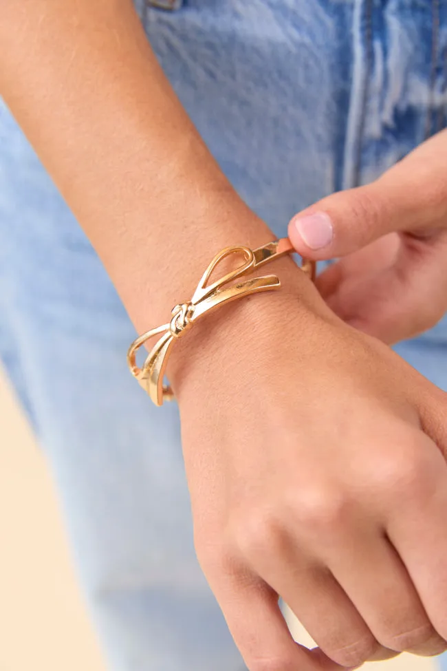 Magnolia Bow Bangle Bracelet FINAL SALE sold by Pink Lily product image thumbnail 2