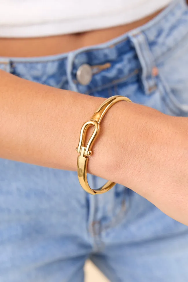 Hana Buckle Bangle Bracelet sold by Pink Lily product image thumbnail 2