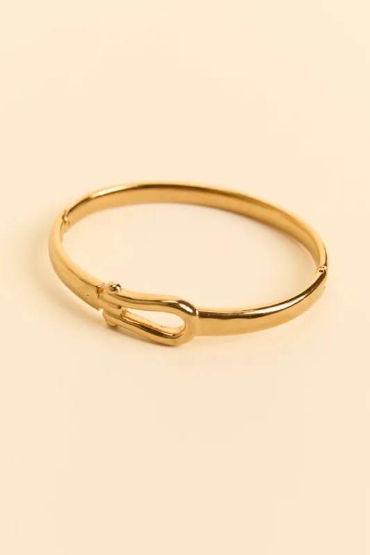 Hana Buckle Bangle Bracelet SALE sold by Pink Lily
