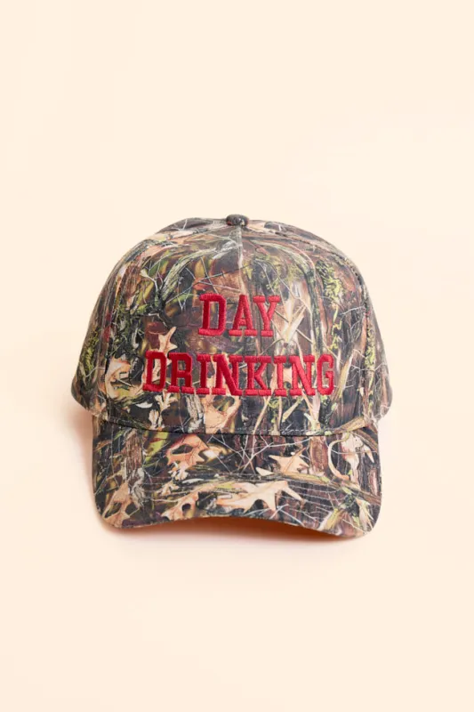 Day Drinking Camo Trucker Hat FINAL SALE sold by Pink Lily