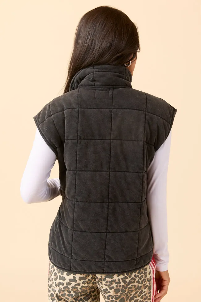 Tori Black Acid Wash Vest sold by Pink Lily product image thumbnail 4