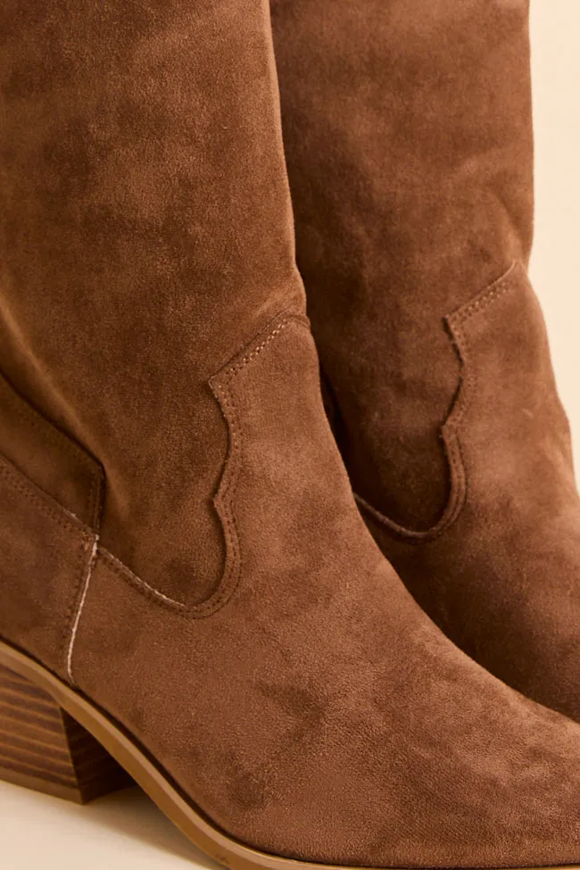 Juliette Brown Cowboy Boots SALE sold by Pink Lily product image thumbnail 3