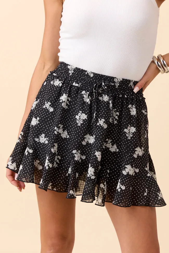 Ella Black Print Flowy Skort FINAL SALE sold by Pink Lily