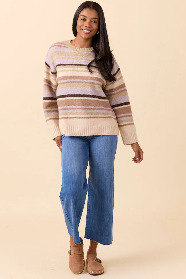 Jeanette Tan Striped Crewneck Sweater sold by Pink Lily product image thumbnail 4