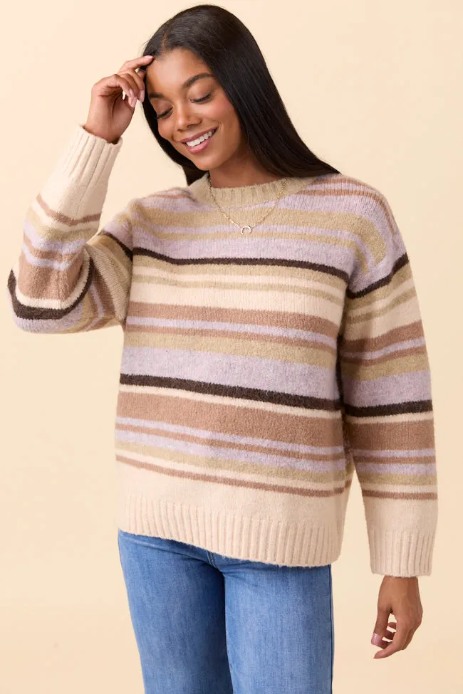 Jeanette Tan Striped Crewneck Sweater sold by Pink Lily product image thumbnail 3