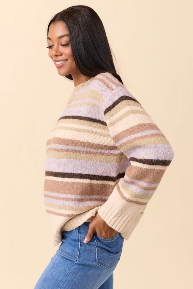 Jeanette Tan Striped Crewneck Sweater sold by Pink Lily product image thumbnail 5