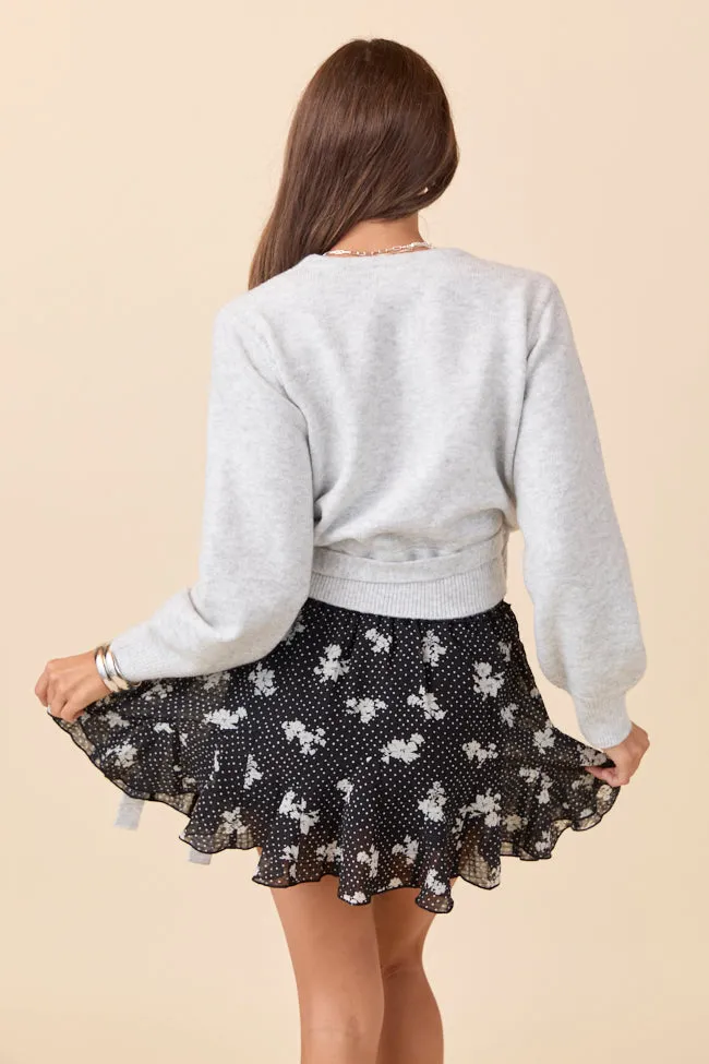 Winnie Light Grey Wrap Cardigan sold by Pink Lily product image thumbnail 4