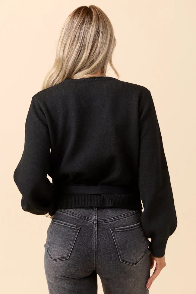 Winnie Black Wrap Cardigan sold by Pink Lily product image thumbnail 5