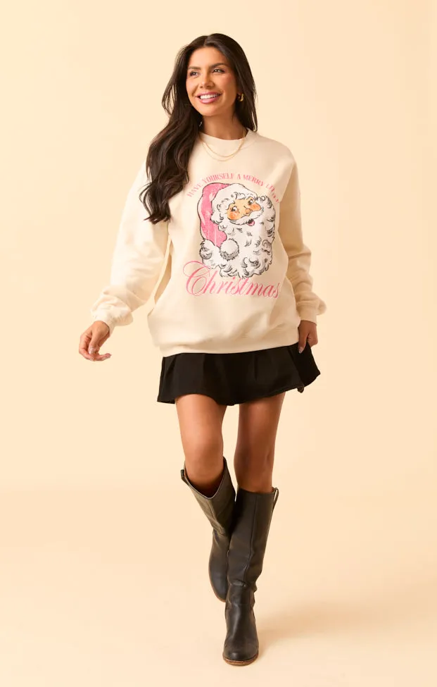 Vintage Santa Cream Graphic Sweatshirt sold by Pink Lily product image thumbnail 3