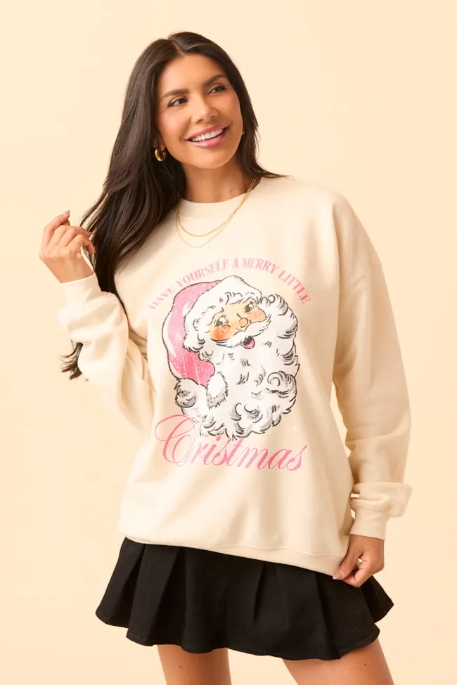 Vintage Santa Cream Graphic Sweatshirt sold by Pink Lily product image thumbnail 4