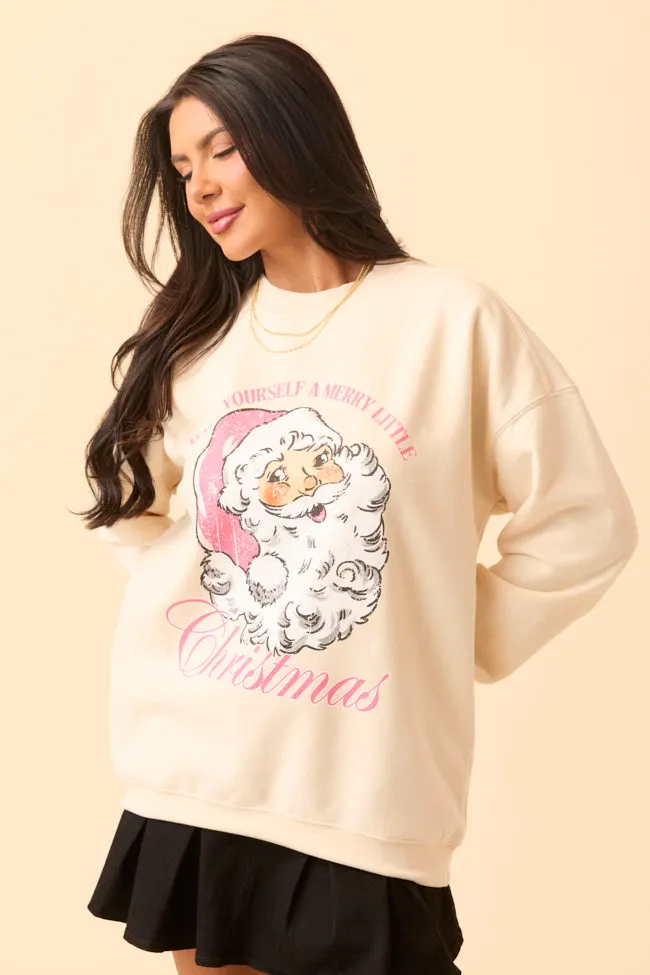 Vintage Santa Cream Graphic Sweatshirt sold by Pink Lily product image thumbnail 2