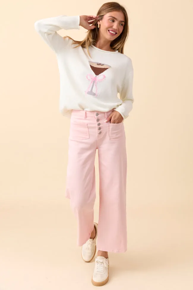 Genevieve Espresso Martini Long Sleeve Crewneck Sweater SALE sold by Pink Lily product image thumbnail 3