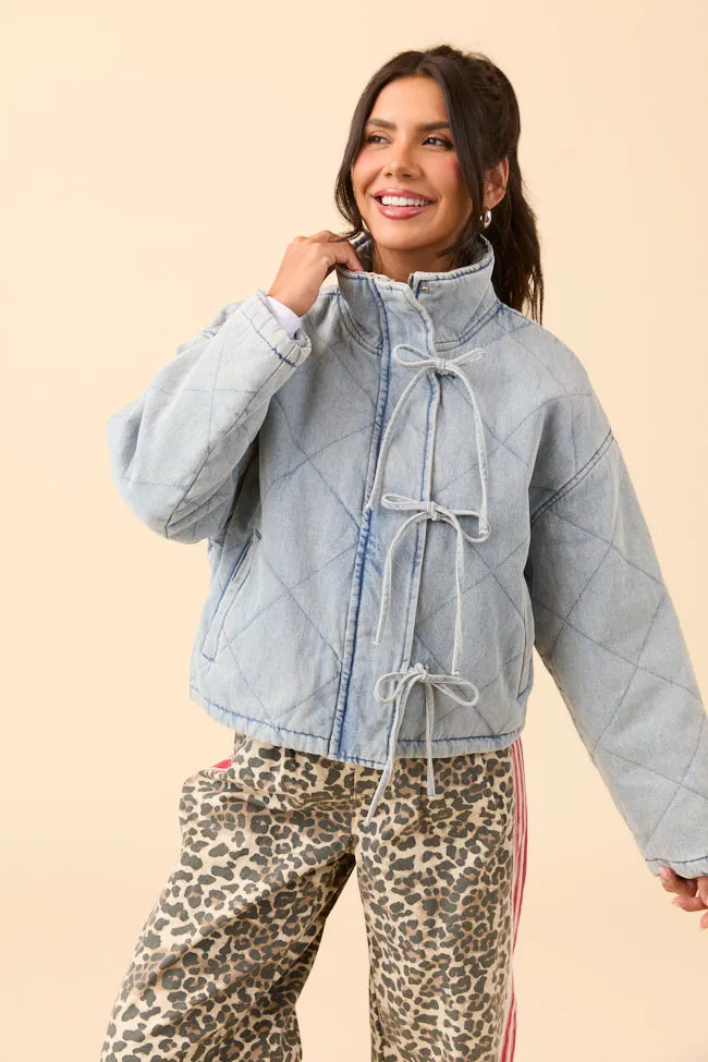 Winslow Light Denim Quilted Jacket sold by Pink Lily product image thumbnail 3