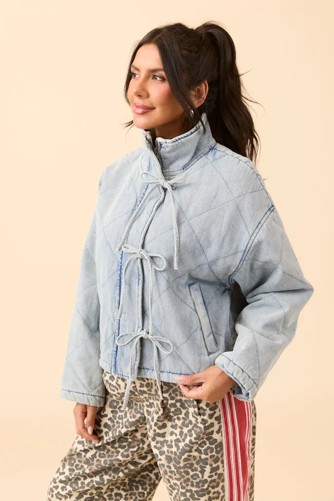 Winslow Light Denim Quilted Jacket sold by Pink Lily product image thumbnail 5