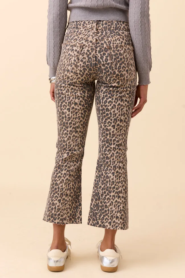 Melody Leopard Print Cropped Flare Jeans sold by Pink Lily product image thumbnail 4