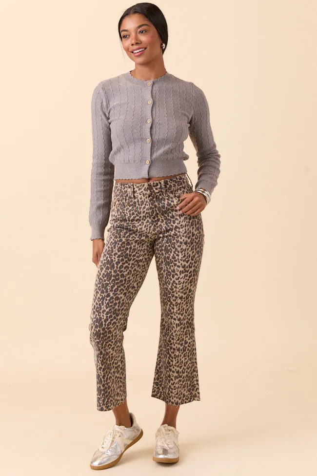 Melody Leopard Print Cropped Flare Jeans sold by Pink Lily product image thumbnail 2