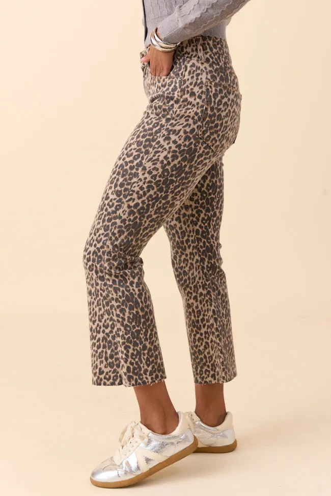 Melody Leopard Print Cropped Flare Jeans sold by Pink Lily product image thumbnail 3