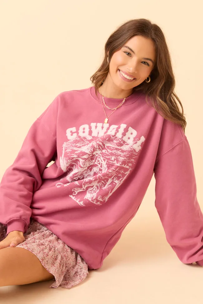 Cowgirl Era Rose Graphic Sweatshirt sold by Pink Lily