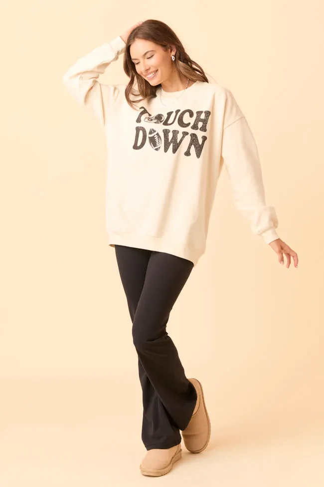 Touchdown Printed Cream Graphic Sweatshirt SALE sold by Pink Lily product image thumbnail 2