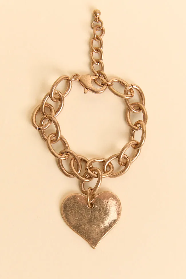 Ariella Heart Charm Bracelet FINAL SALE sold by Pink Lily