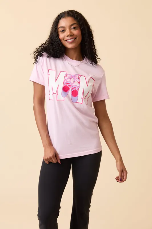 Mom Block Dance Light Pink Graphic Tee SALE sold by Pink Lily