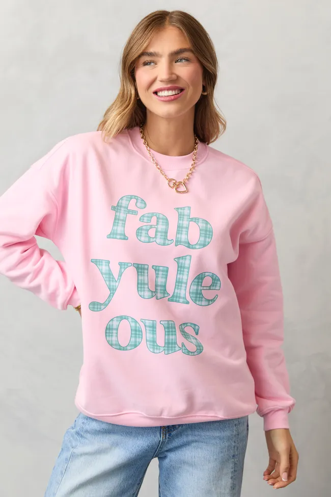 Fabyuleous Light Pink Graphic Sweatshirt sold by Pink Lily product image thumbnail 3
