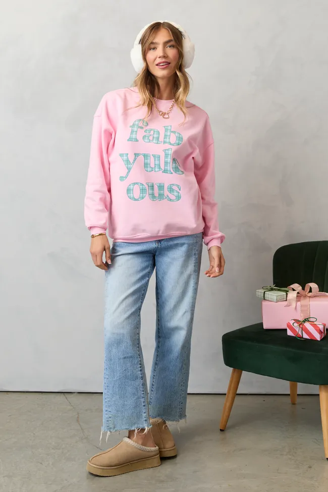 Fabyuleous Light Pink Graphic Sweatshirt sold by Pink Lily product image thumbnail 4