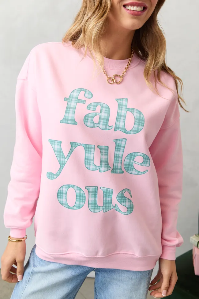 Fabyuleous Light Pink Graphic Sweatshirt sold by Pink Lily product image thumbnail 2