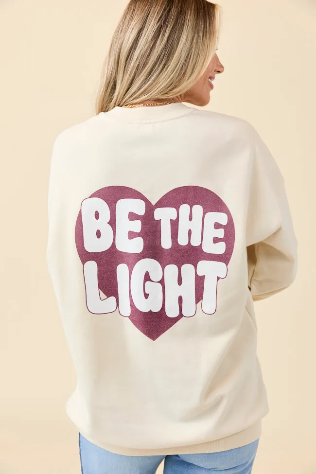 Be The Light Cream Graphic Sweatshirt Emily Fauver X Pink Lily sold by Pink Lily product image thumbnail 5