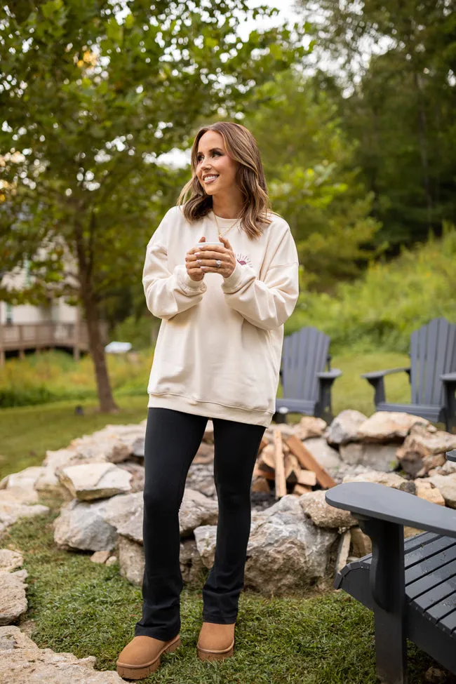 Be The Light Cream Graphic Sweatshirt Emily Fauver X Pink Lily sold by Pink Lily product image thumbnail 4