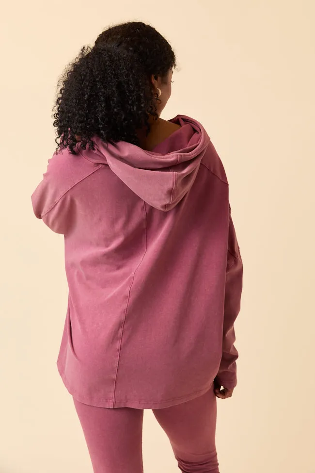 Lexi Claret Oversized Hoodie Set Emily Fauver X Pink Lily sold by Pink Lily product image thumbnail 5