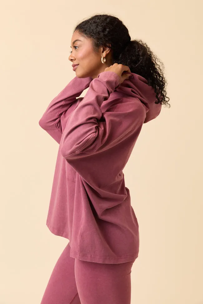 Lexi Claret Oversized Hoodie Set Emily Fauver X Pink Lily sold by Pink Lily product image thumbnail 4