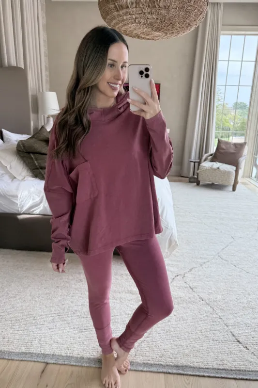 Lexi Claret Oversized Hoodie Set Emily Fauver X Pink Lily sold by Pink Lily