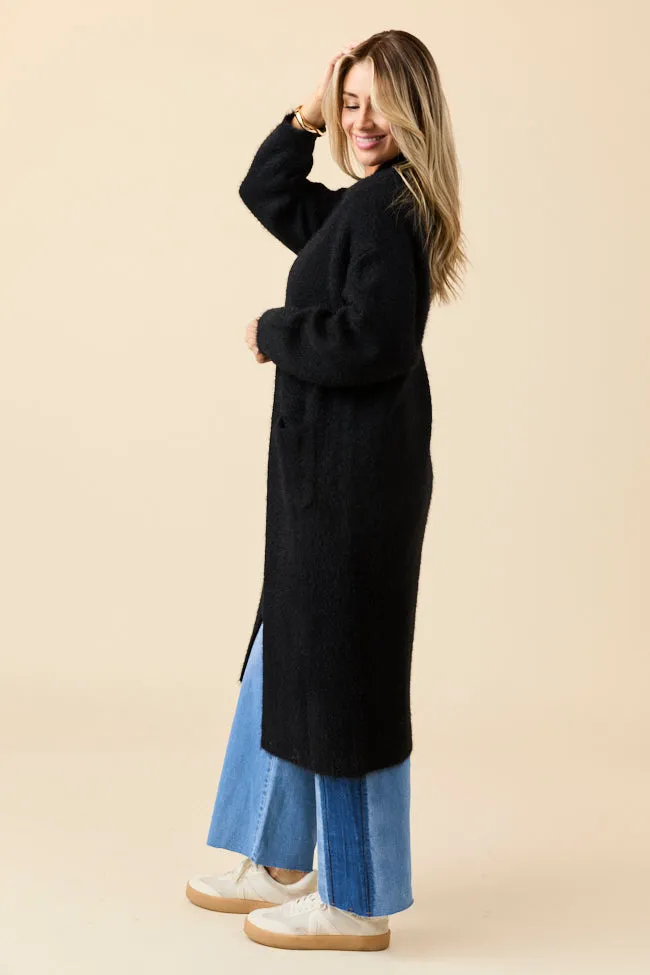 Laken Solid Black Sweater Coat Emily Fauver X Pink Lily sold by Pink Lily product image thumbnail 5