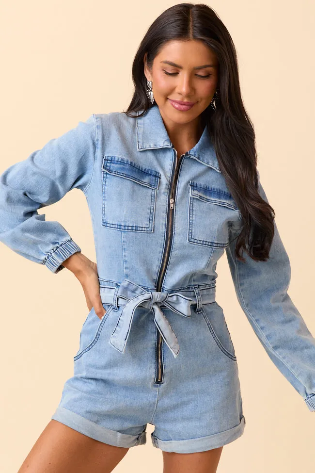 Saige Denim Romper sold by Pink Lily product image thumbnail 3