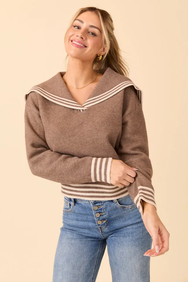 Oliver Tan Sailor Collar Sweater sold by Pink Lily product image thumbnail 5