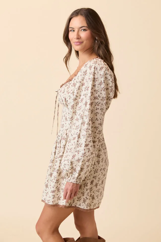 Rosemary Brown Floral Mini Dress FINAL SALE sold by Pink Lily product image thumbnail 5