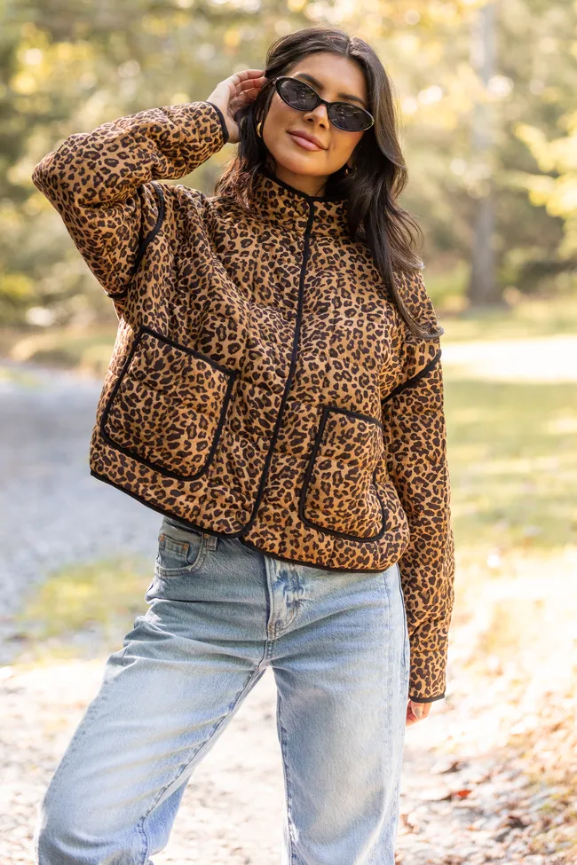 Sterling Leopard Snap Up Jacket sold by Pink Lily product image thumbnail 2