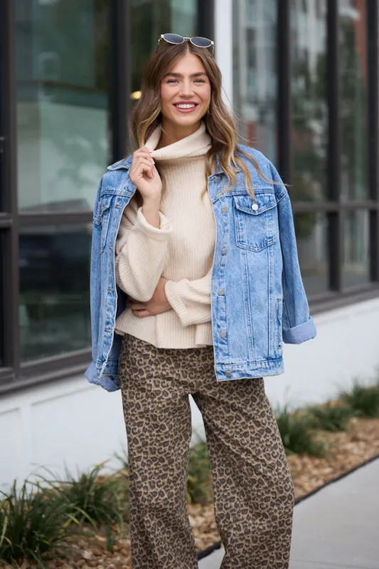 Dorothy Ivory Turtleneck Sweater sold by Pink Lily