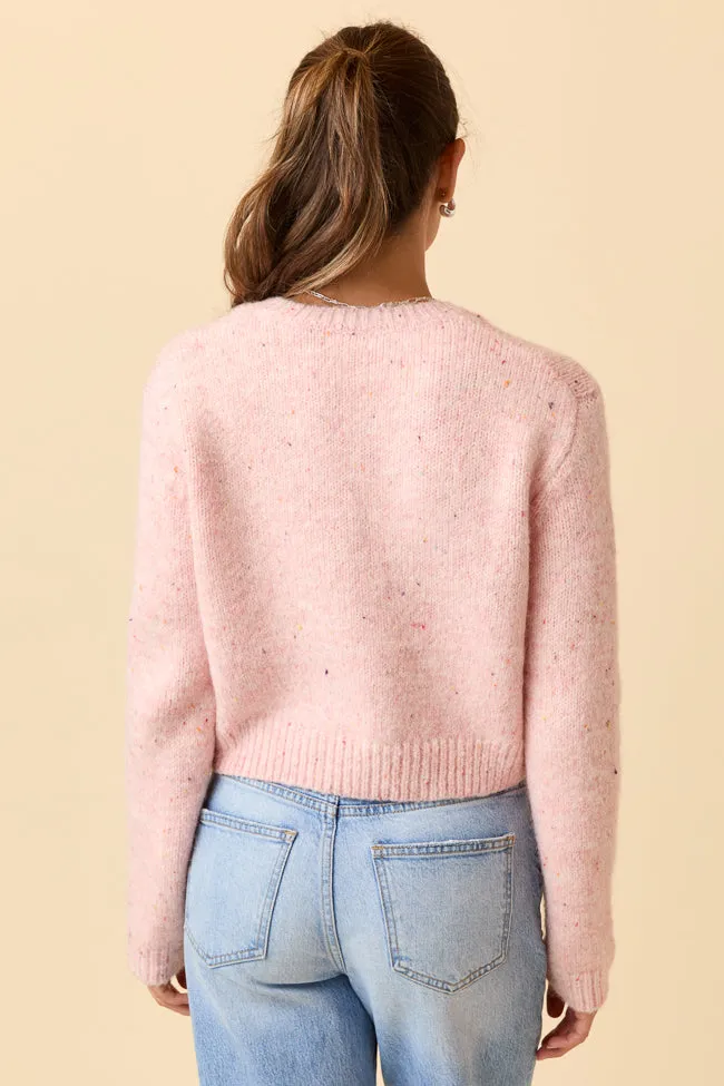 Dottie Pink Cropped V-Neck Sweater FINAL SALE sold by Pink Lily product image thumbnail 4