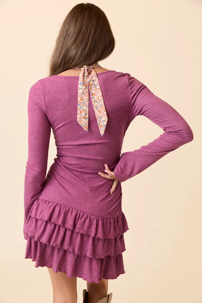 Janelle Rose Ruffle Knit Mini Dress FINAL SALE sold by Pink Lily product image thumbnail 5