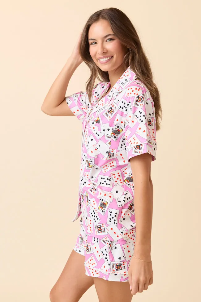 Deal Me In Pajama Set sold by Pink Lily product image thumbnail 3