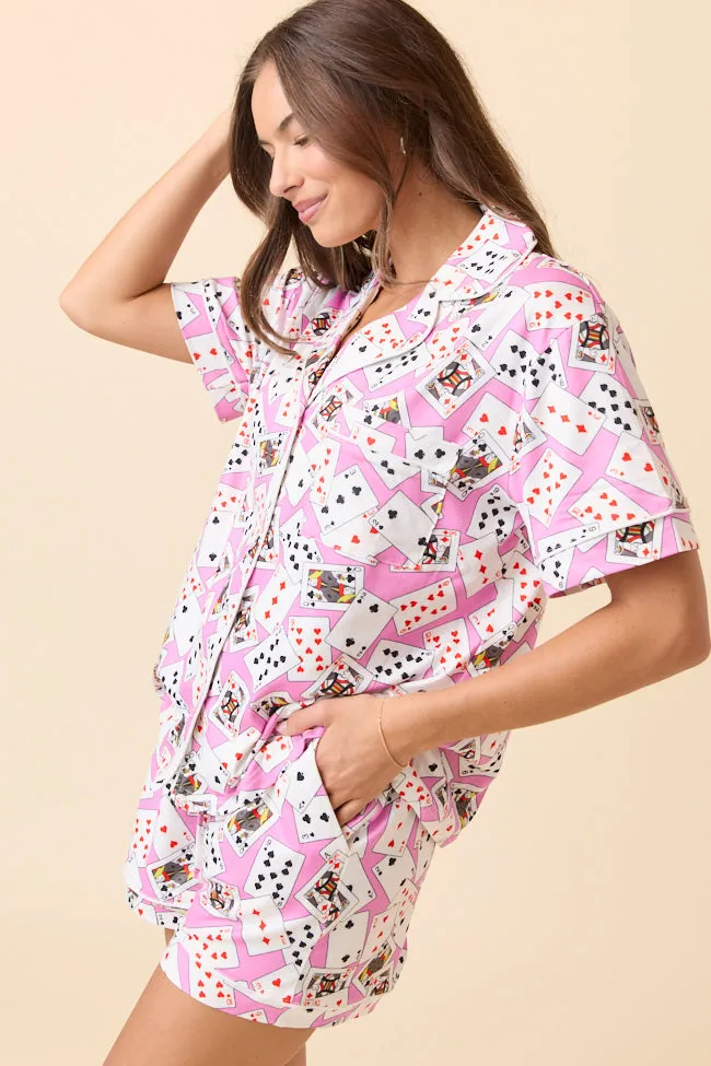 Deal Me In Pajama Set sold by Pink Lily product image thumbnail 4
