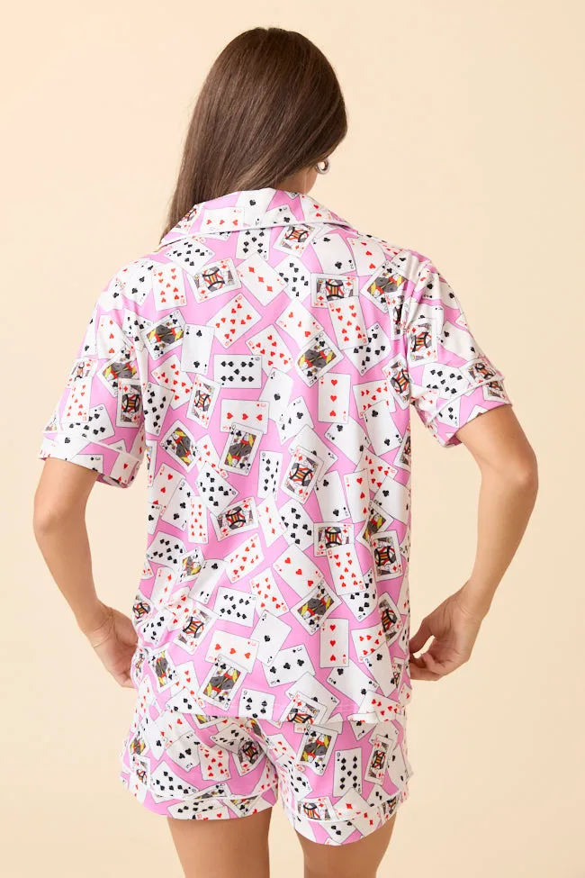 Deal Me In Pajama Set sold by Pink Lily product image thumbnail 5